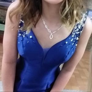 Blue prom dress